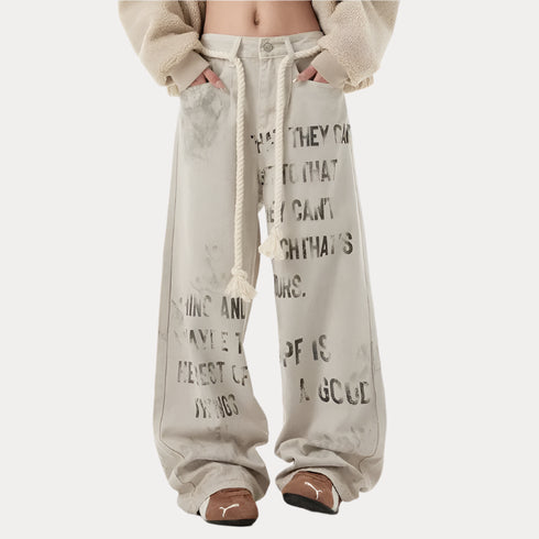 Graffiti Wide-leg jeans